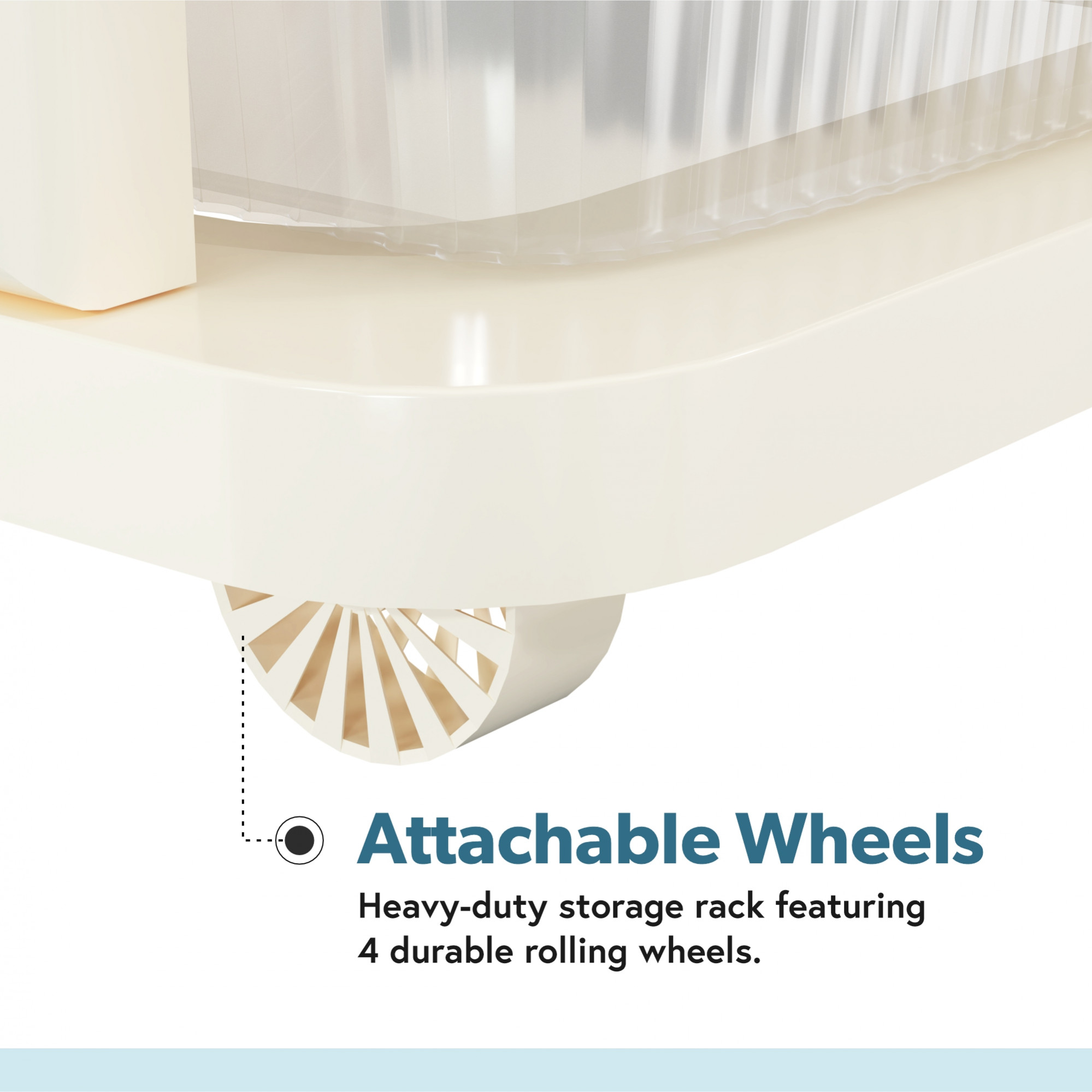 Kuber Industries  Plastic Modular Storage Drawer Organizer with Wheels  Chest of Drawer Storage Box for Living Room Office School and Home  Toys Organiser for Kids Room  Transparent Ivory