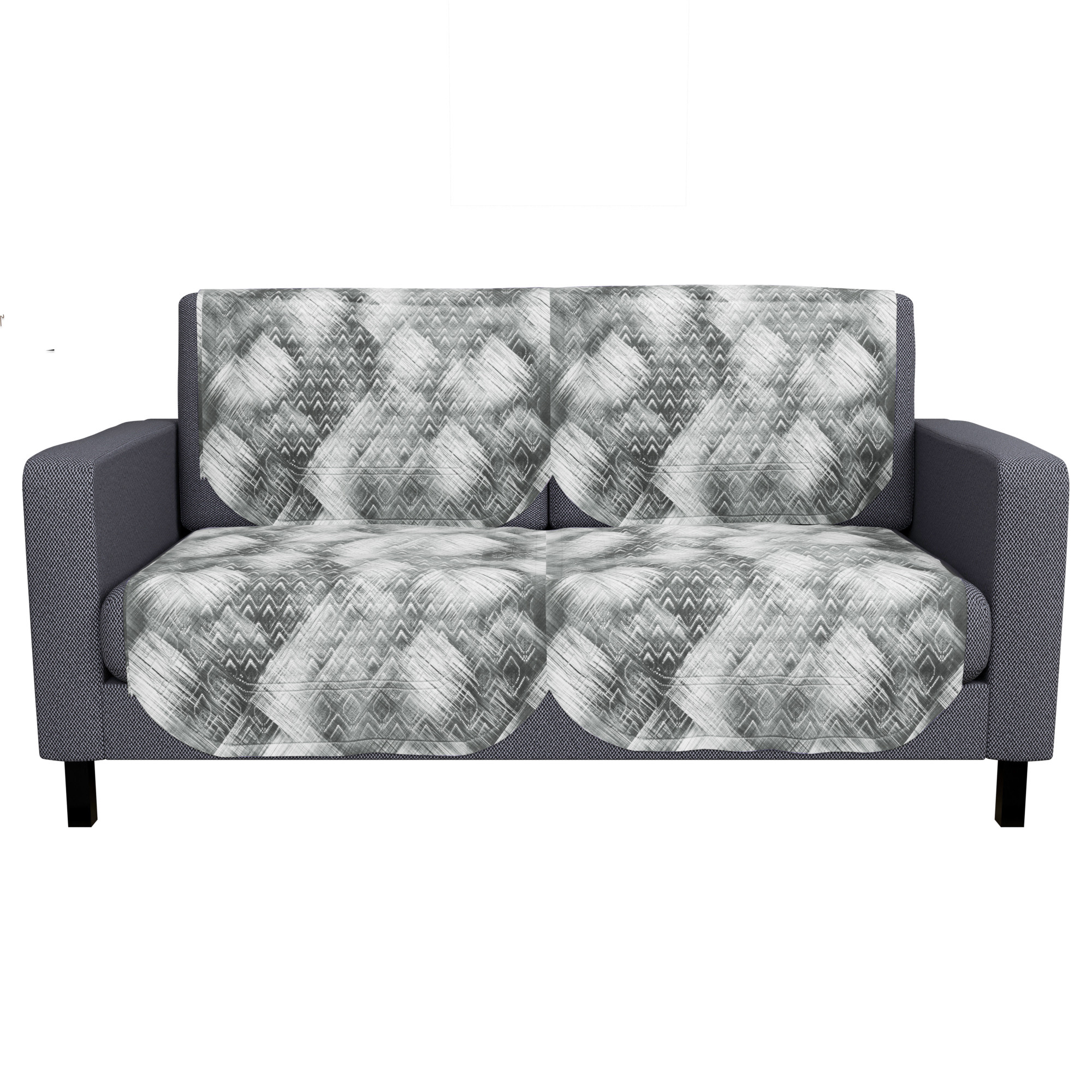 Kuber Industries  Sofa Set Cover  Sofa Slipcover Protector for Home Living Room Hall  Office Couch  Shaded Venus - Grey