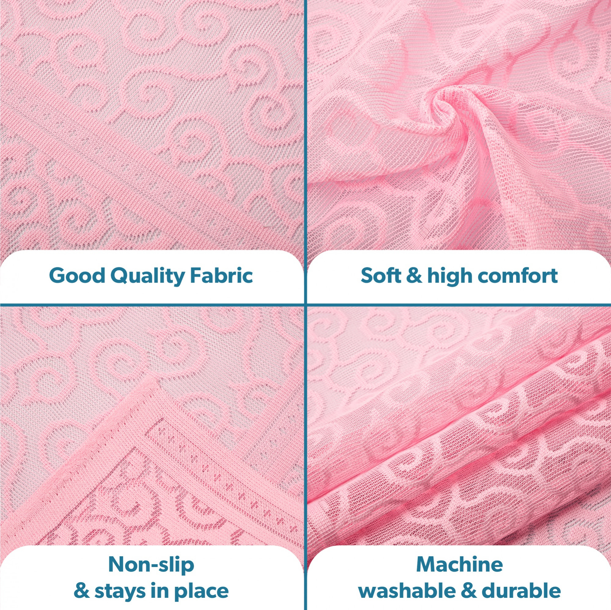 Kuber Industries  Stylish  Durable Cotton Sofa Covers   Aesthetic Sofa ProtectorMat  Slipcover for Hall Living Room  Office  Jalebi Design - Pink