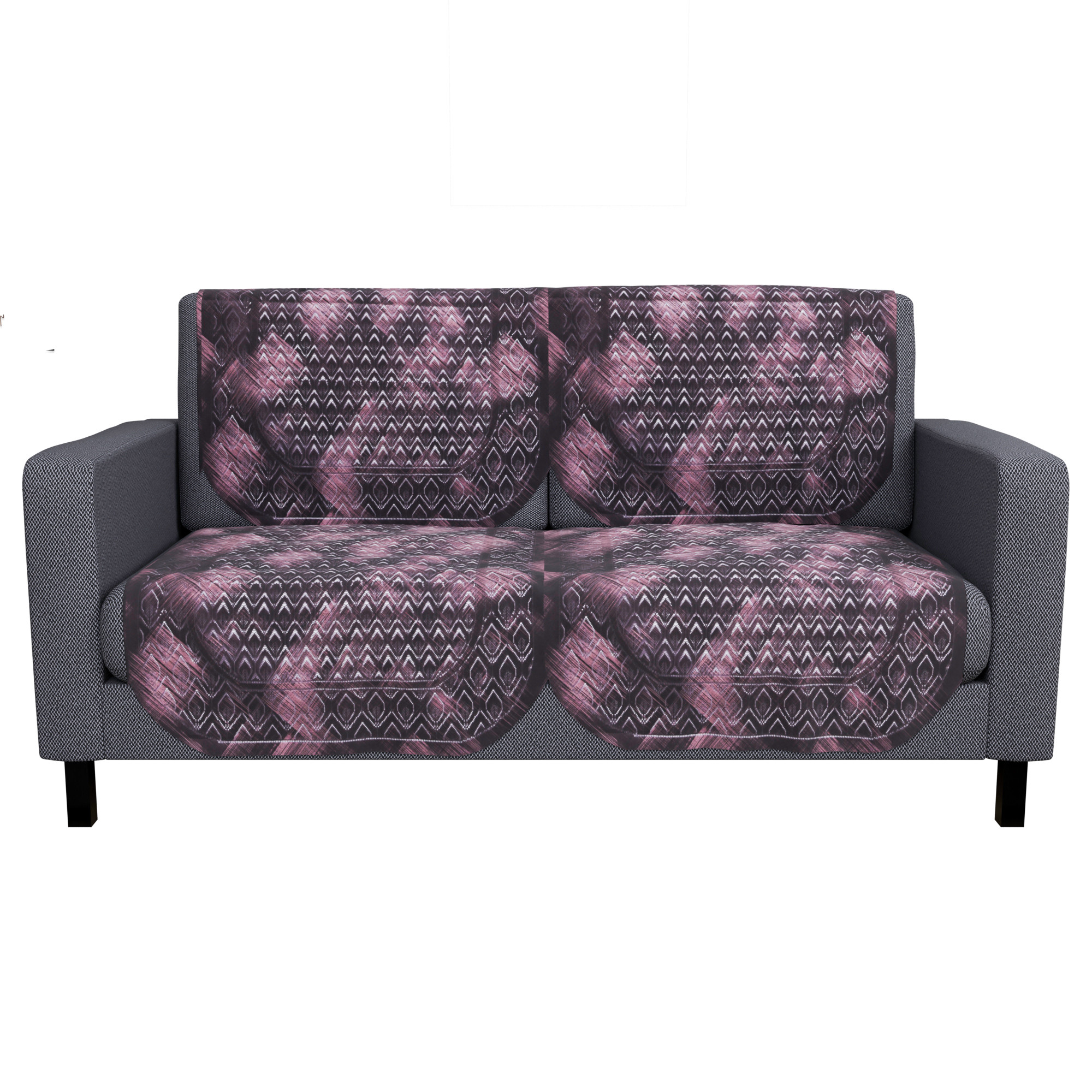 Kuber Industries  Stylish  Durable Cotton Sofa Covers   Washable Sofa ProtectorMat  Slipcover for Hall Living Room  Office  Shaded Venus - Brown