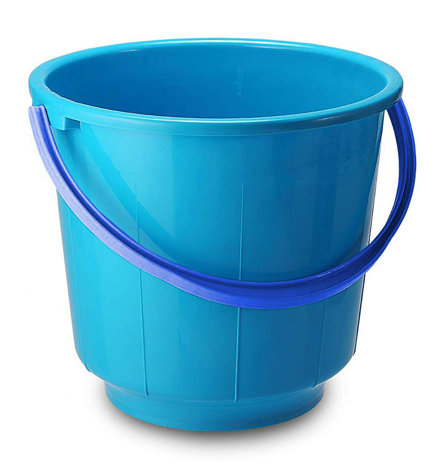Kuber Industries  Unbreakable Strong Plastic Bathroom Bucket 13 Ltr (Blue) -CTKTC37903