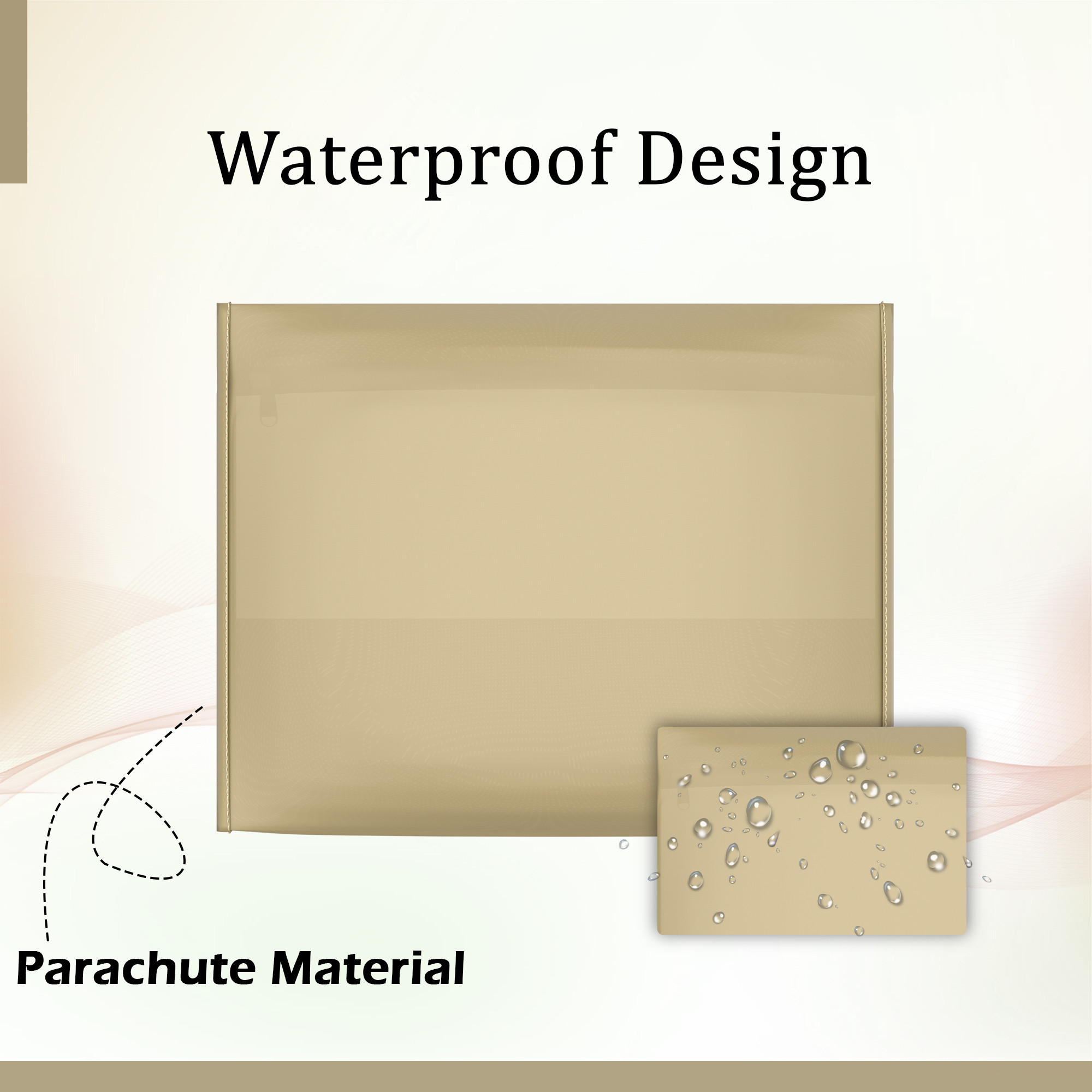 Kuber Industries  Waterproof Clothes Organizer  Saree  Dress Organizer For Wardrobe  Parachute Travel Storage Bag  Brown