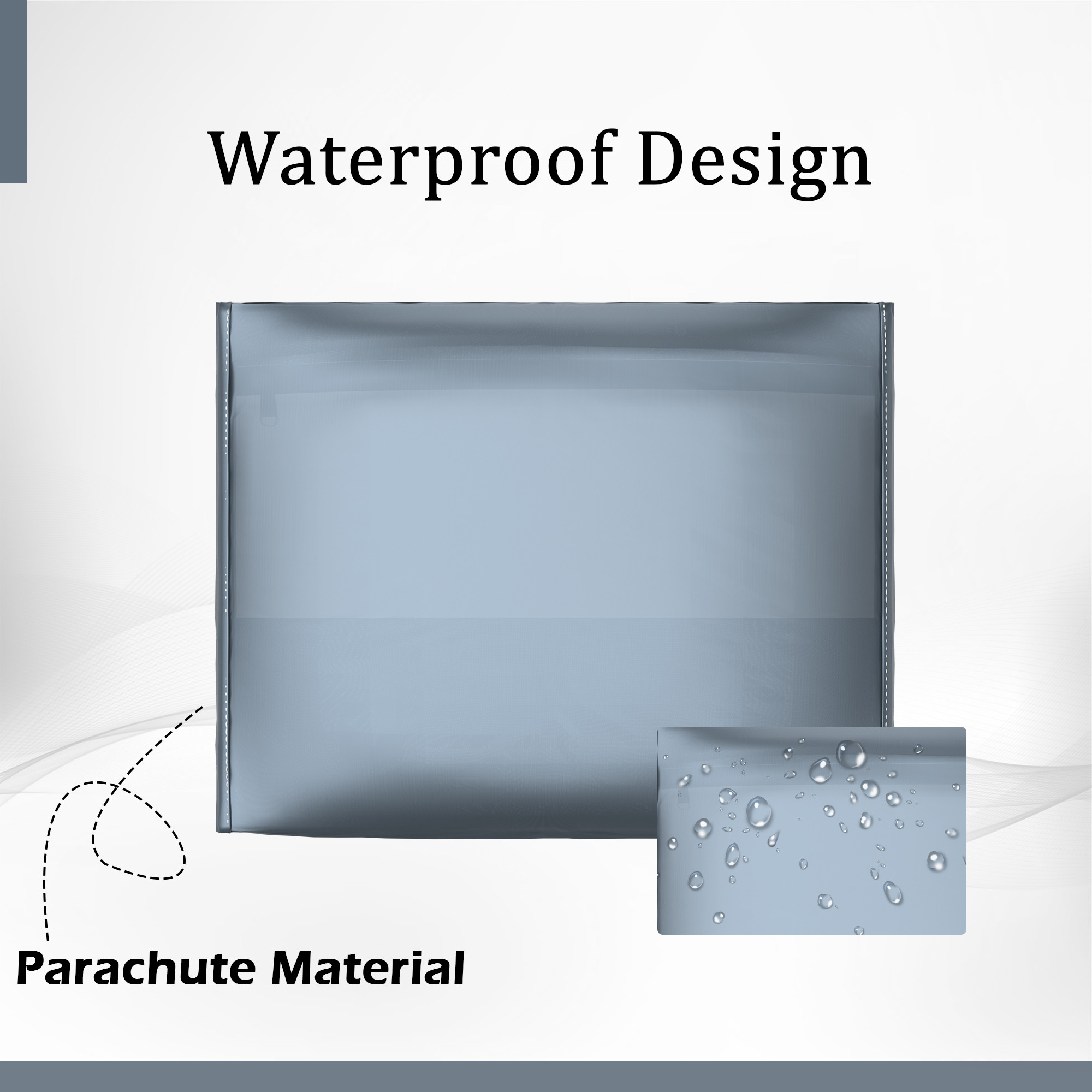 Kuber Industries  Waterproof Clothes Organizer  Saree  Dress Organizer For Wardrobe  Parachute Travel Storage Bag  Grey