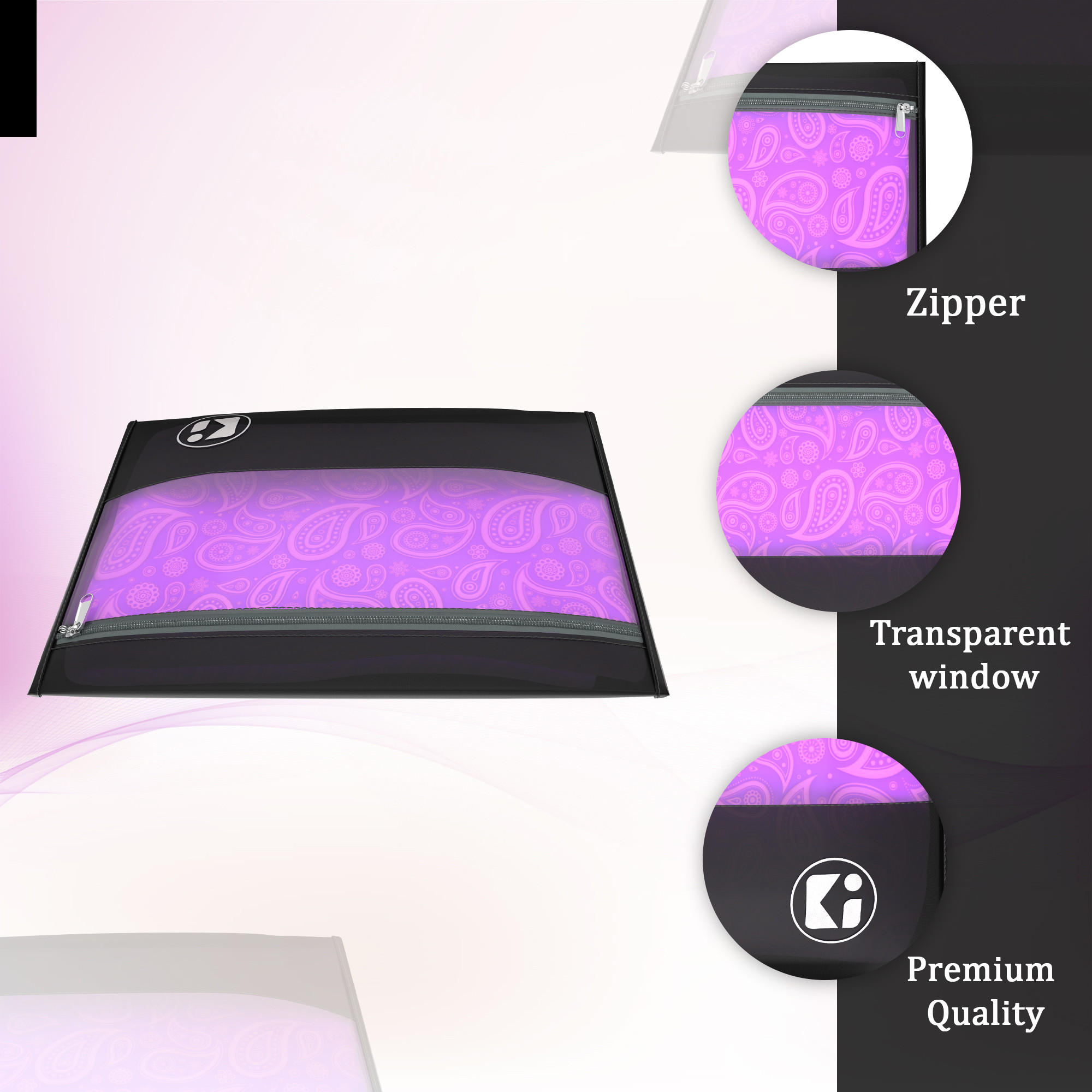 Kuber Industries  Waterproof Clothes Organizer  Saree  Dress Organizer For Wardrobe  Parachute Travel Storage Bag  Black