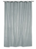 Kuber Industries 0.20mm Lining Design Stain Resistant, No Odor, Waterproof PVC AC Curtain With Hooks,7 Feet (White)