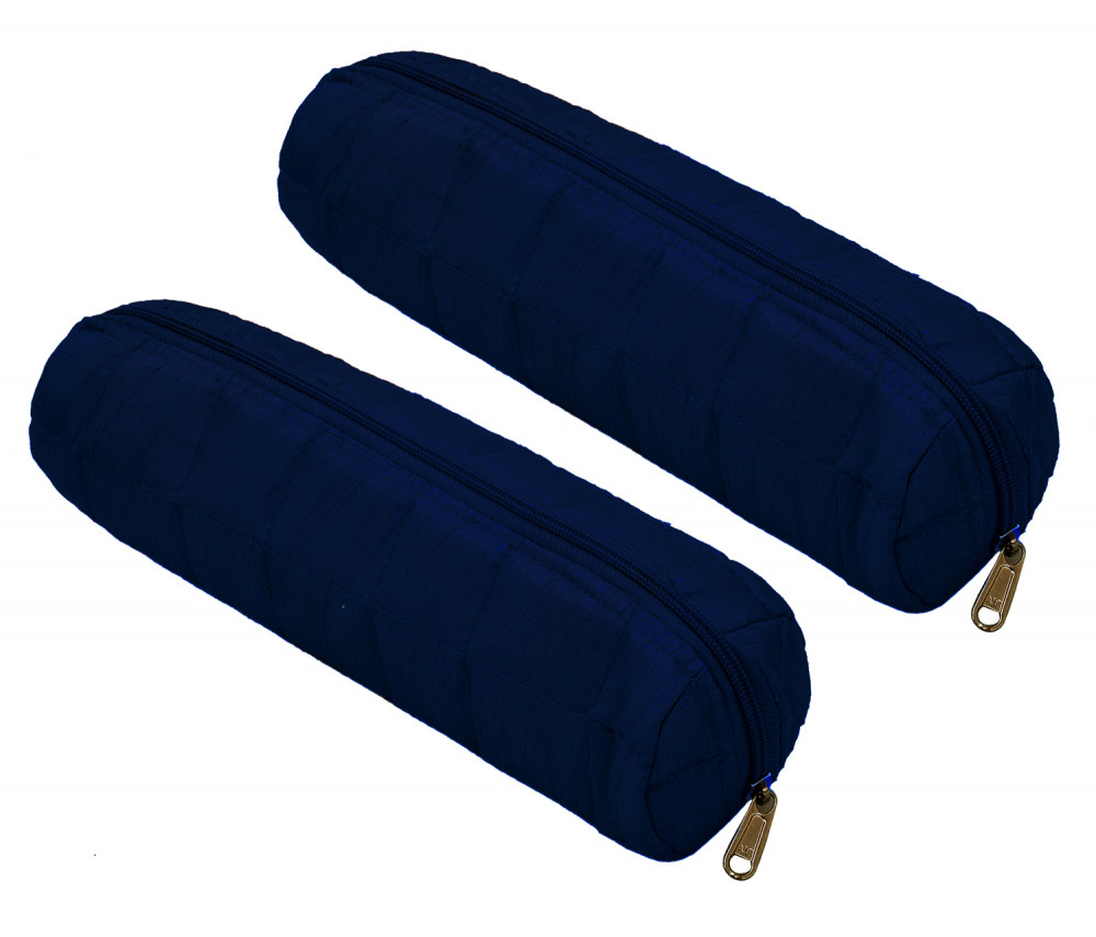 Kuber Industries 1 Roll Bangle, Watch, Bracelet Organizer Pouch, Pack of 2 (Navy Blue)