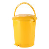 10 Ltr Plastic Pedal Dustbin With Handle | Lightweight & Multipurpose Garbage Waste Bin For Home, Kitchen, Bathroom & Office | Yellow