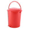10 Ltr Plastic Pedal Dustbin With Handle | Lightweight &amp; Multipurpose Garbage Waste Bin For Home, Kitchen, Bathroom &amp; Office | Red