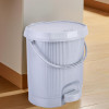 10 Ltr Plastic Waste Basket for Kitchen Dustbin with Lid & Removable Inner Bucket | Office, Bathroom Dustbin Garbage Trash Can Pedal Bin | Dust Bins for Home Medium Size | Grey