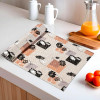 10 Meters Waterproof & Durable Kitchen Mats for Shelf Liner Roll | Wipeable Fridge Sheets for Shelves Cabinet Drawer | Lotus Print - Brown & Pink