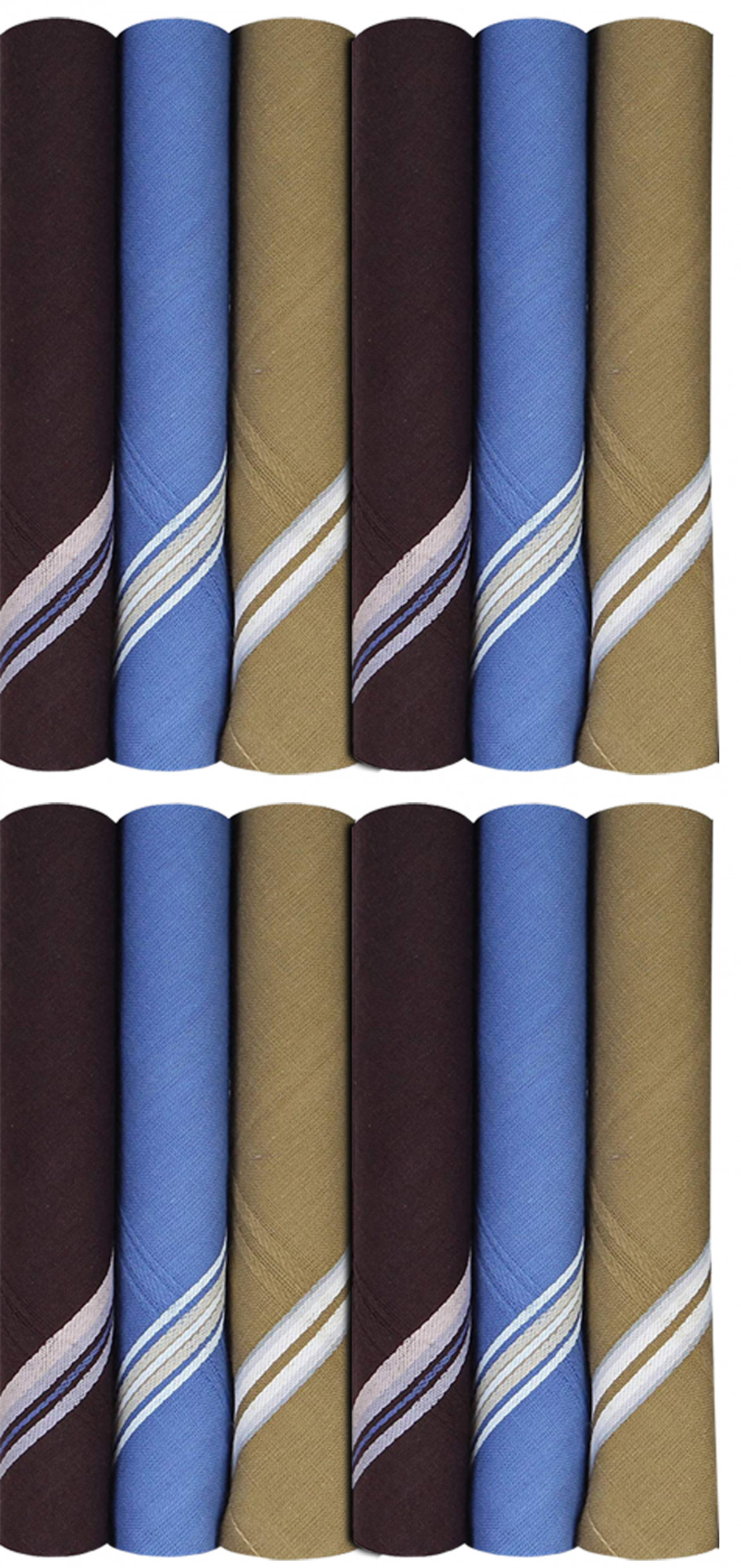 Kuber Industries 100% Cotton Premium Collection HAndkerchiefs Hanky For Men,(Dark color)