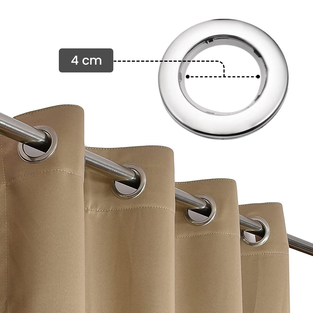 Kuber Industries 100% Room Darkening Black Out Curtain I 5 Feet Window Curtain I Insulated Heavy Polyester Solid Curtain|Drapes with 8 Eyelet for Home & Office (Light Chocolate)