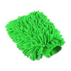 100GSM Microfiber Double Sided car washing gloves | Super Absorbent Chenille Mitt Gloves Perfect Wash Cleaning for Bike, Auto, Cars Interior and Exterior | Green