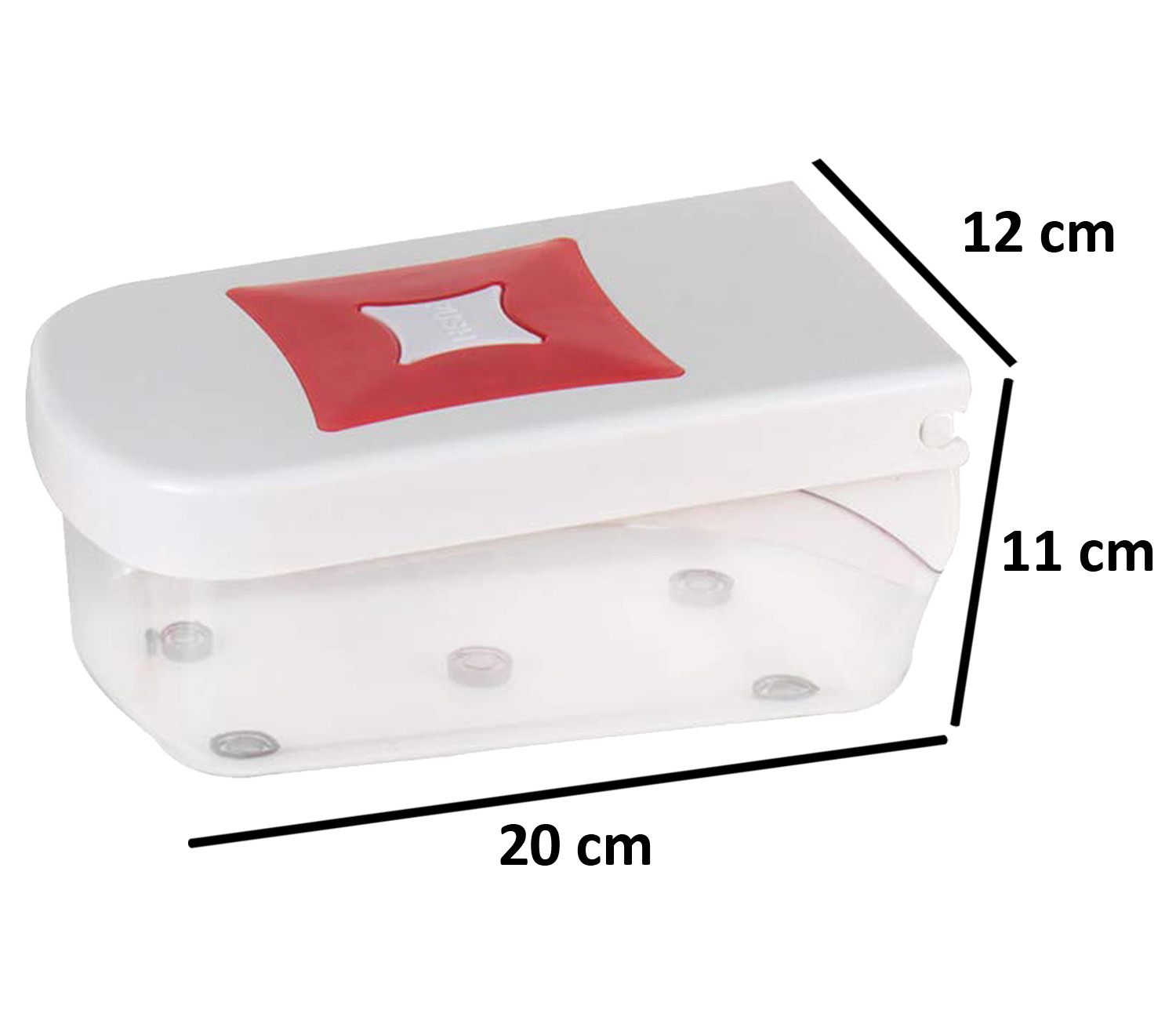 Kuber Industries 12 in 1 Multipurpose Fruit & Vegetable Cutter - Chopper, Dicer,Grater, Slicer, All In One (Red)-KUBMART1332