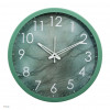 12 Inch Marble Wall Clock for Home & Office | Non-Ticking Sweep | Analog Number Wall Clock for Living Room | Easy-to-Read Numbers | Battery not Included | NC-21405 | Green