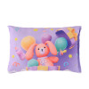 12"x18" Kids Pillows for Boys & Girls | Soft Microfiber Cushion & Pillow Filler for Sleeping Toddlers | Teddy Bear - Purple
