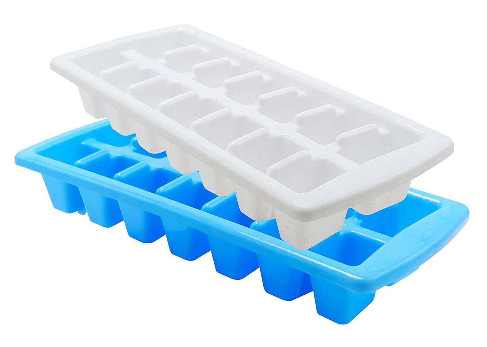 Kuber Industries 14 Cubes Plastic Unbreakable Virgin Plastic Ice Cube Tray (Multi)-KUBMART3210