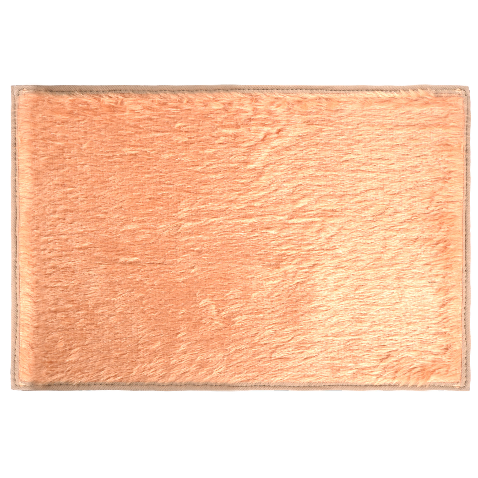 Kuber Industries 14x21 Inch Anti Skid Mat for Bathroom Floor  Anti Slip Paydan  Footmat for Home  Kitchen  Doormat  Bathroom Mat for Indoor  Outdoor  Plain Fur - Golden