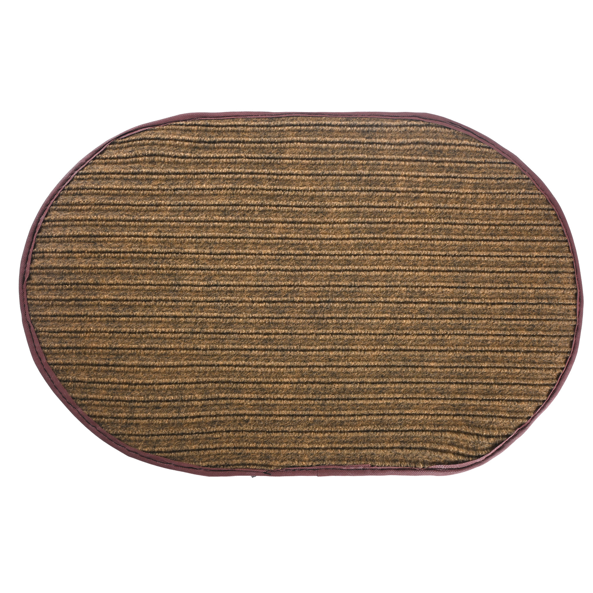 Kuber Industries 14x21 Inch Anti Skid Mat for Bathroom Floor  Anti Slip Paydan  Footmat for Home  Kitchen  Doormat  Bathroom Mat for Indoor  Outdoor  Self Lining - Brown