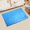 14x21 Inch Anti Skid Mat for Bathroom Floor | Anti Slip Paydan / Footmat for Home &amp; Kitchen | Doormat &amp; Bathroom Mat for Indoor / Outdoor | Plain Fur - Blue
