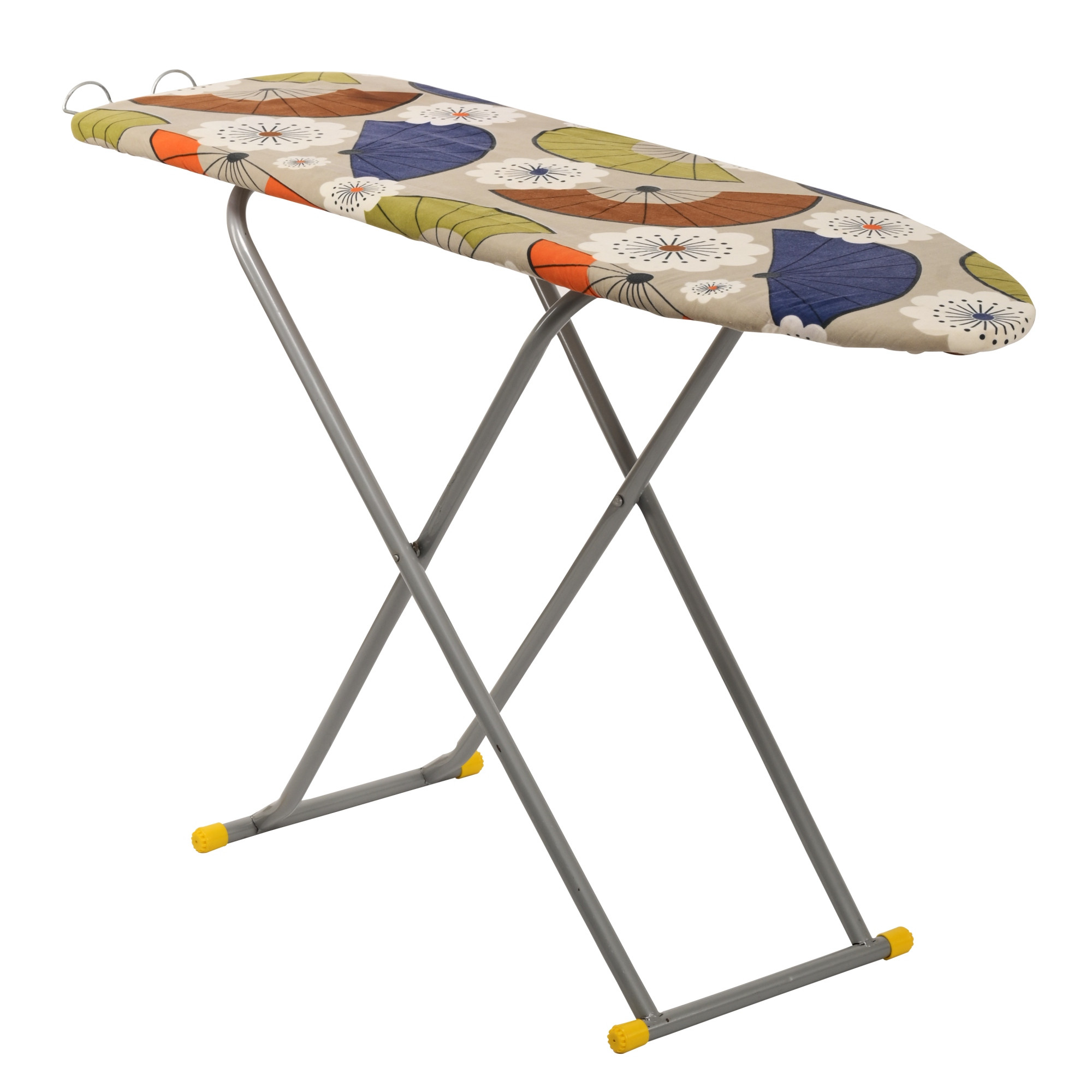 Kuber Industries 15 Inch Adjustable  Foldable Iron Stand for Clothes  Sarees  Quick Pressing Board  Ironing Table for Home  Beige