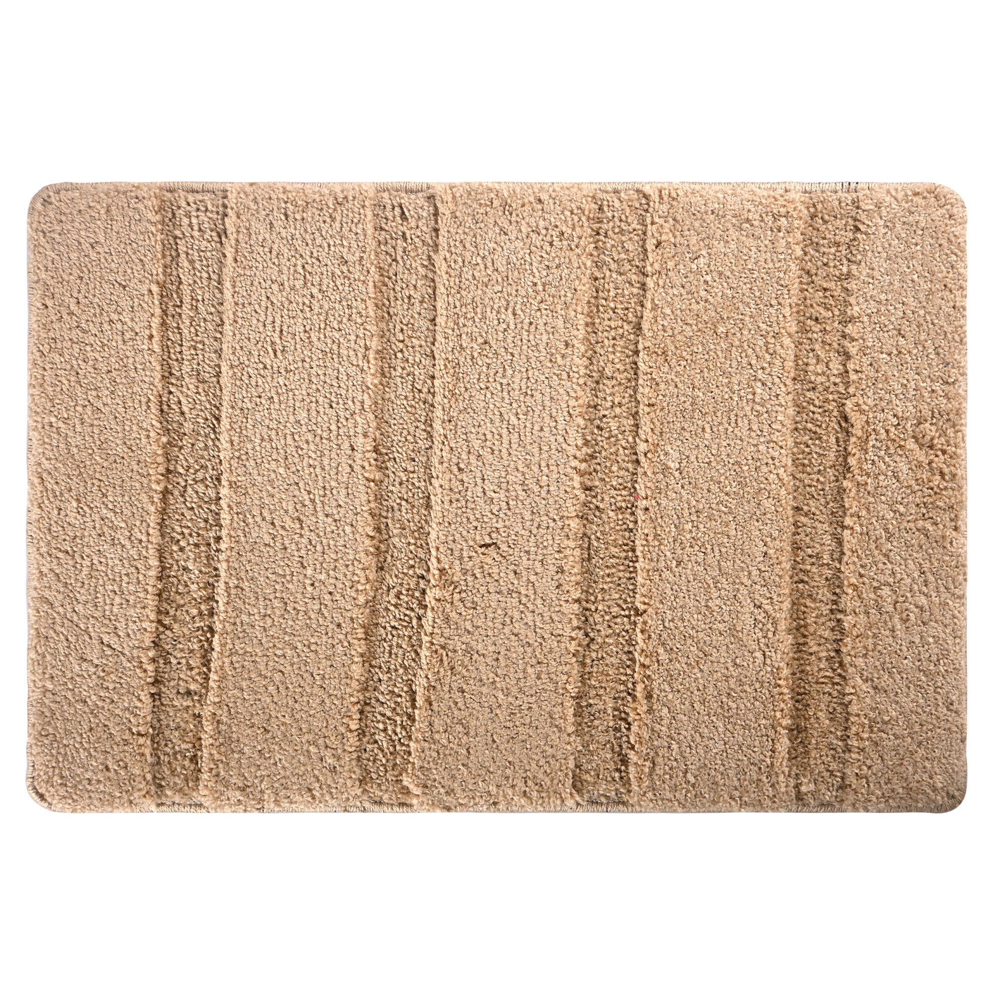 Kuber Industries 16x24 Inch Anti Skid Mat for Bathroom Floor  Anti Slip Paydan  Footmat for Home  Kitchen  Doormat  Bathroom Mat for Indoor  Outdoor  4 Stripes - Golden