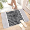 16x24 Inch Anti-Skid Water-Absorbent Door Mats for Home | Durable Main Entrance Footmats for Bathroom, Living Room &amp; Office | Micro Diamond Lining - Light Grey