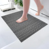 PVC Rubber Anti Skid &amp; Multipurpose Bathing &amp; Entrance Area Mat | Bathroom RugsCarpet Mats for Floor, Swimming Pool, Rainmat | Anti Slip ShowerFoot Mats | Black