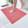 PVC Rubber Anti Skid &amp; Multipurpose Bathing &amp; Entrance Area Mat | Bathroom RugsCarpet Mats for Floor, Swimming Pool, Rainmat | Anti Slip ShowerFoot Mats | Red