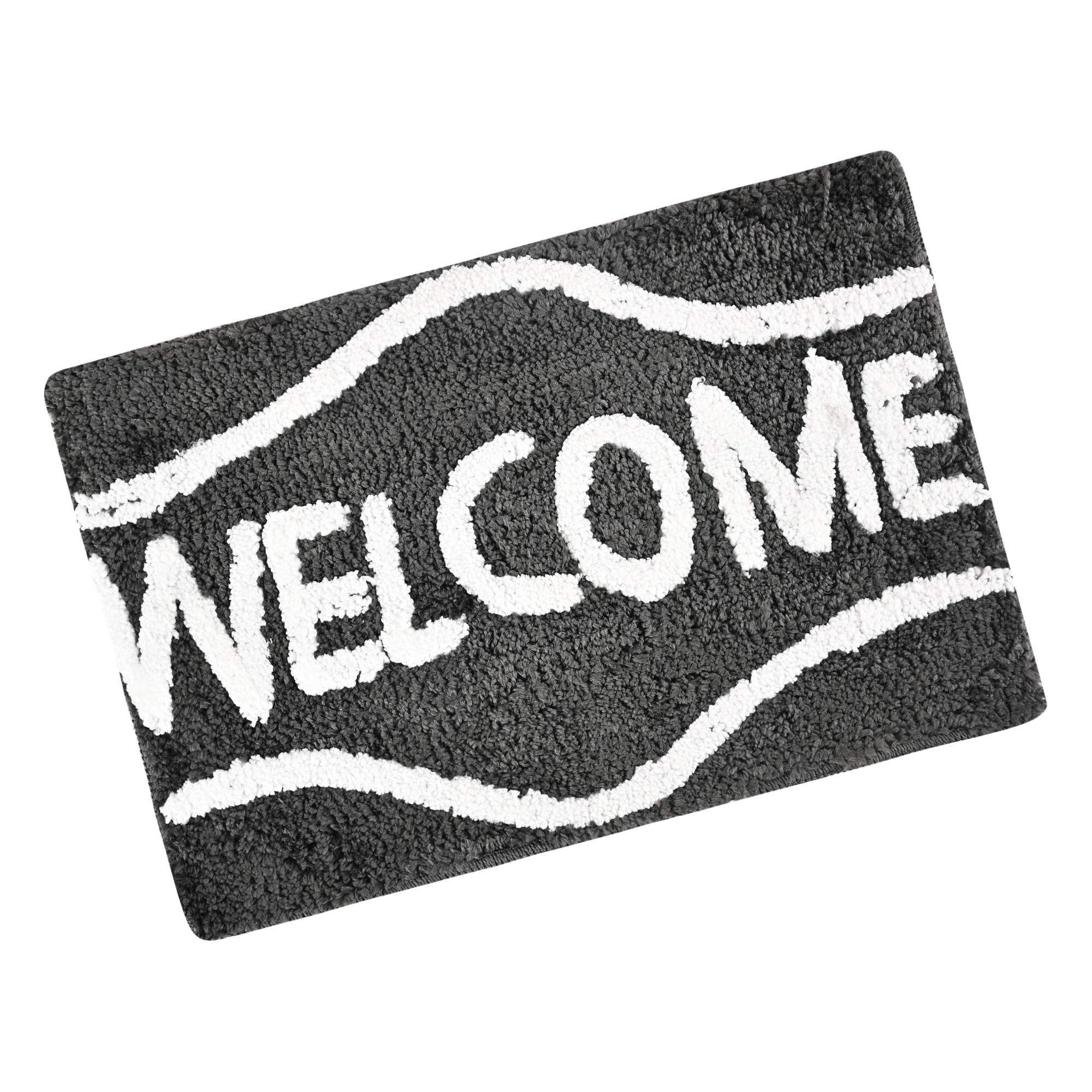 Kuber Industries 16x24 Inches Rectangle Super Soft Door Mats for Home  Living Room  Rainy Season Mats for Floor  Footmats for Bedroom Kitchen  Balcony  Grey