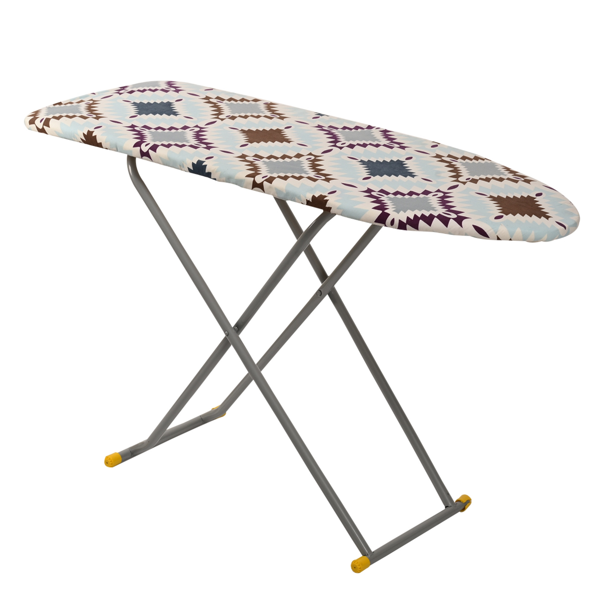 Kuber Industries 18 Inch Adjustable  Foldable Iron Stand for Clothes  Sarees  Quick Pressing Board  Ironing Table for Home  Blue