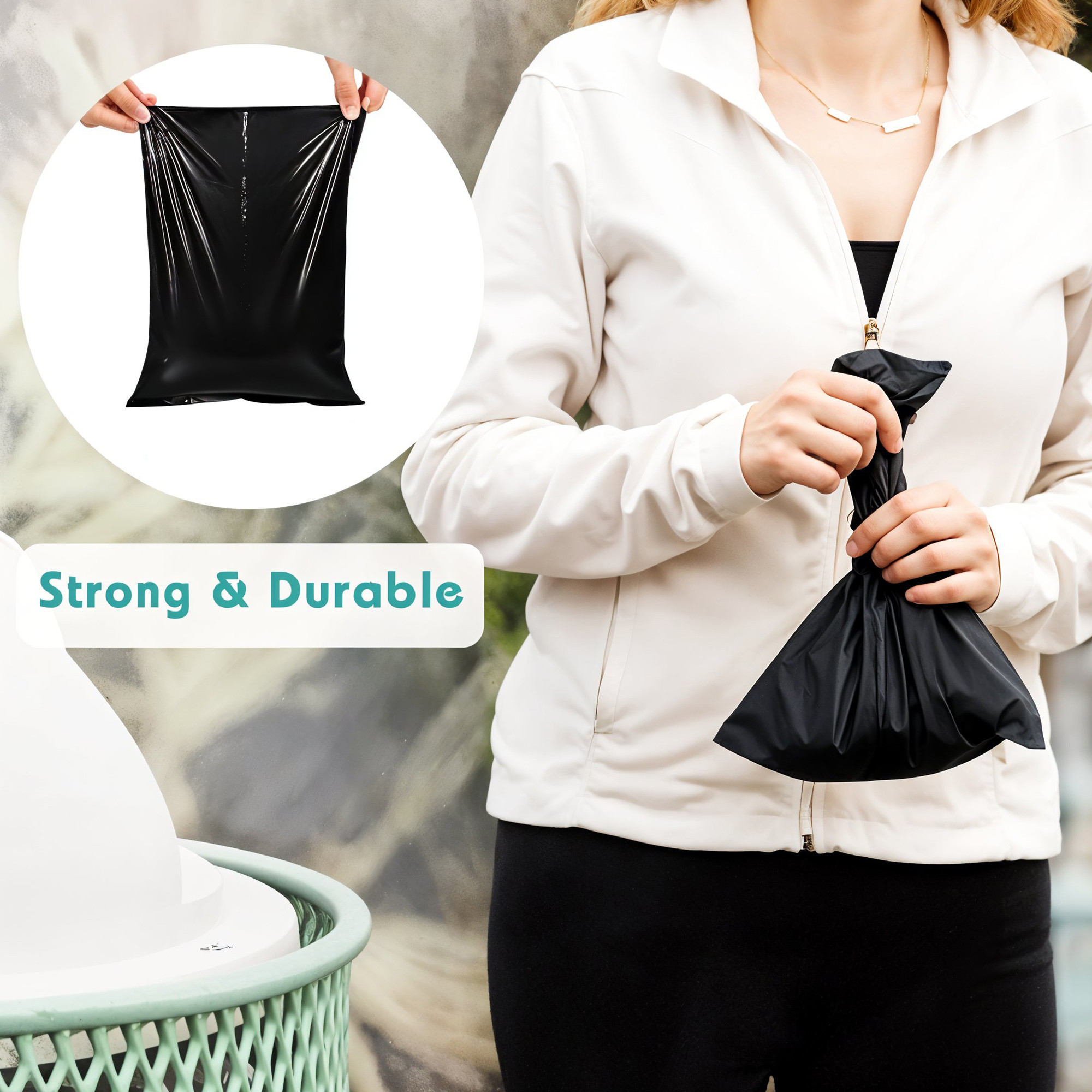 Kuber Industries 19x21 Inches Premium Garbage Bags for Dustbin Dustbin BagTrash Bag For Dry  Wet waste  Odour Free Black Dustbin Bag for Home Office Hotels Hospitals