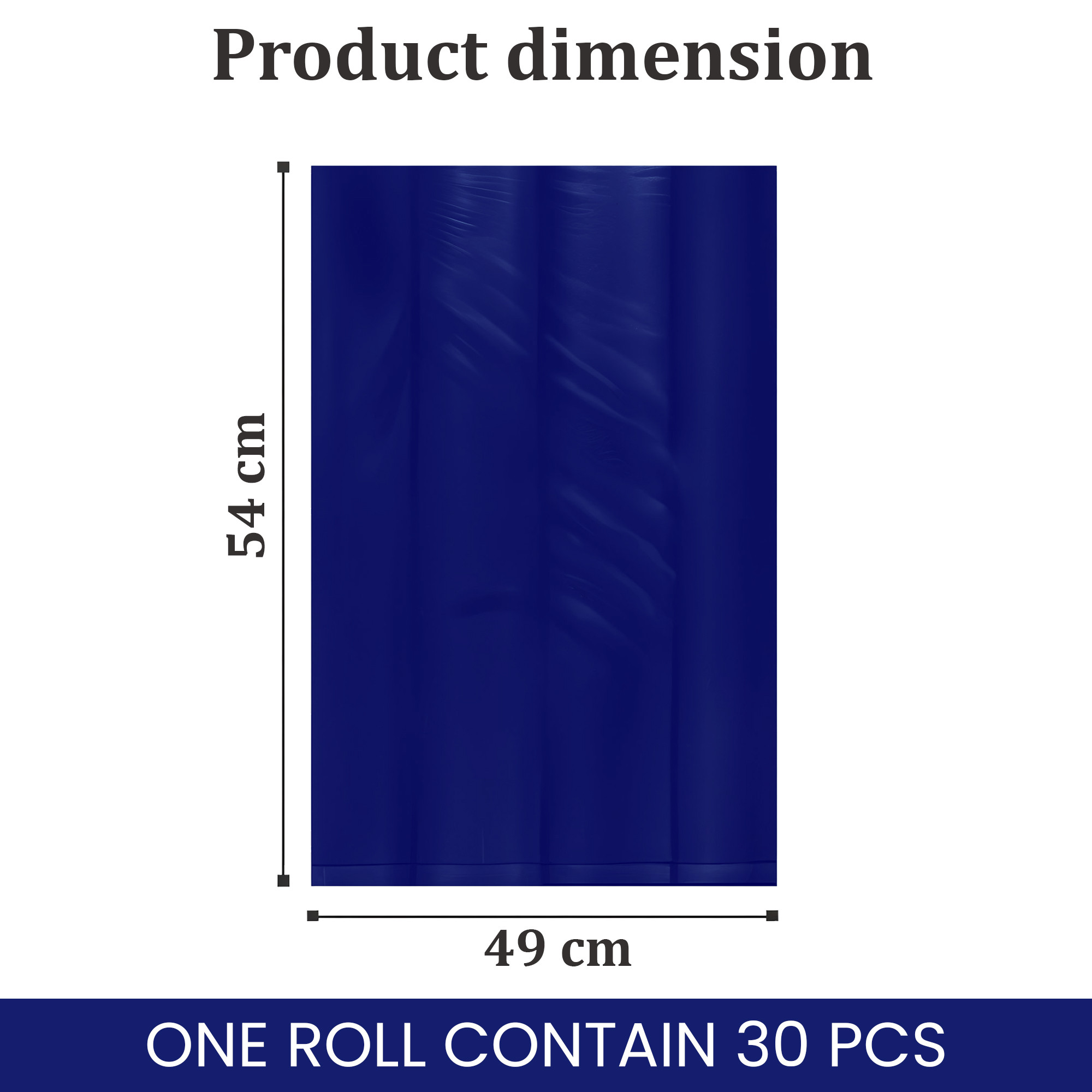 Kuber Industries 19x21 Inches Premium Garbage Bags for Dustbin Dustbin BagTrash Bag For Dry  Wet waste  Odour Free Blue Dustbin Bag for Home Office Hotels Hospitals