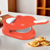 2 in 1 Momo & Gujiya Ghughra Dumbling Pressing Machine | Plastic Kolukattai Maker Mould for Kitchen | Puri, kolukattai, karjikai & Kadabu Maker Mold | Red