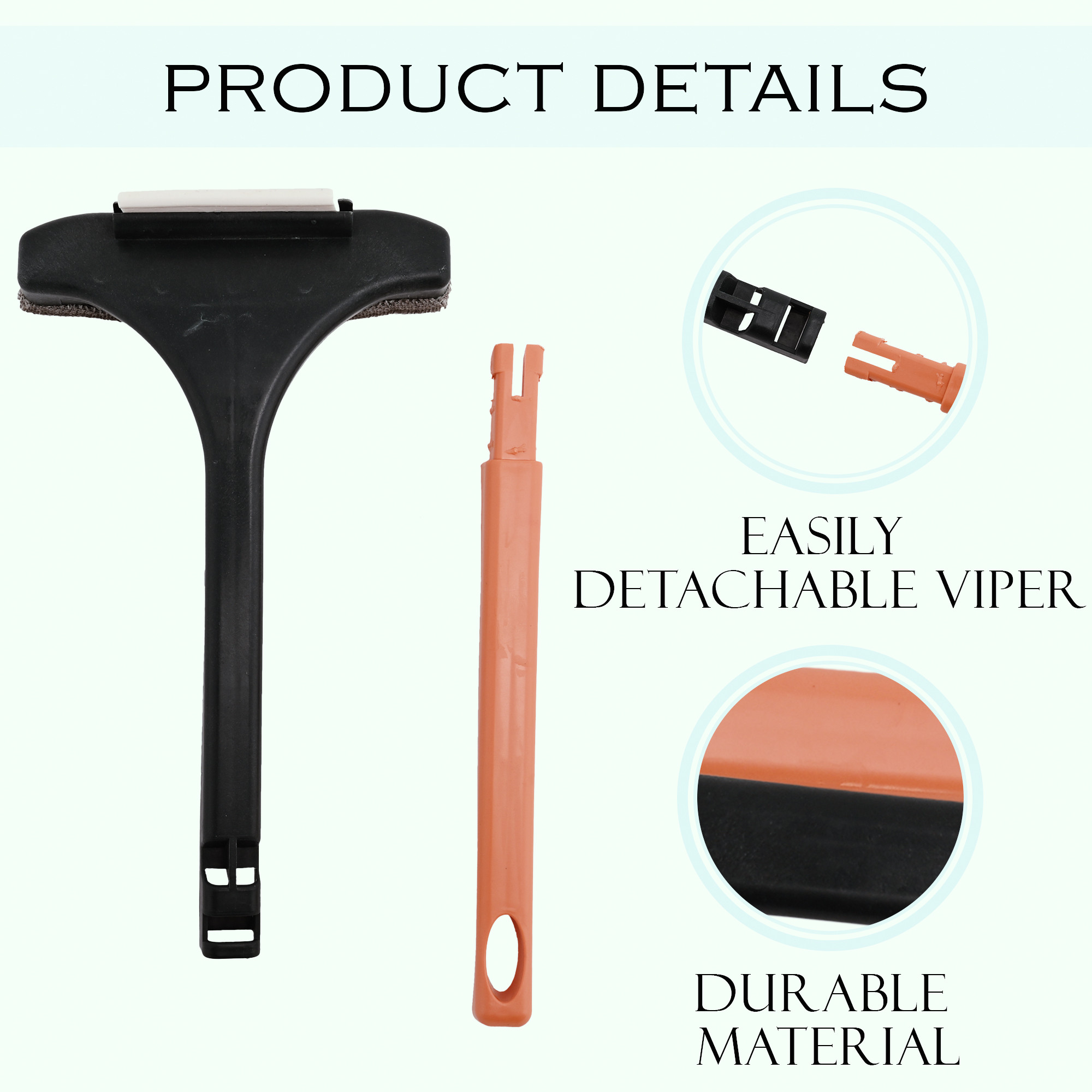 Kuber Industries 2-in-1 Multifunctional Mesh Cleaning Brush for Windows Net  Multipurpose Window Cleaner Double Sided  Expandable BrushWiper Mesh Cleaner for CarHome  Orange  Green