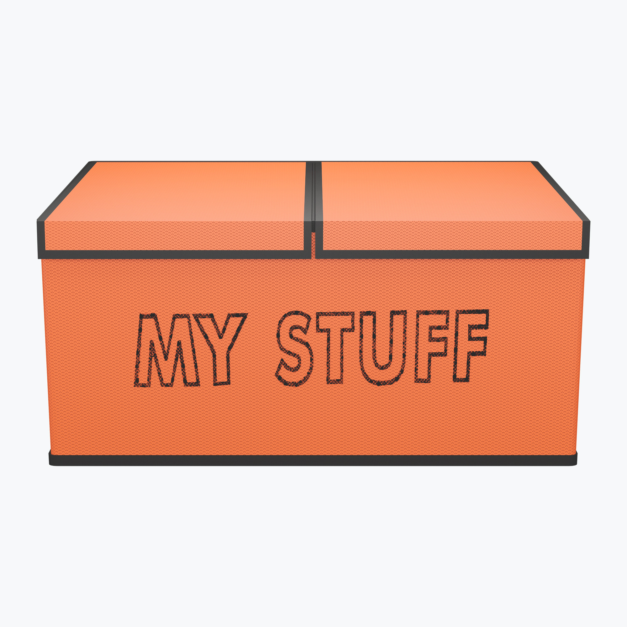 Kuber Industries 2 Partition Storage Box for Wardrobe with Lid  Closet Organizers  Baby Clothes Organizer  Foldable Dress Organizer  CupboardDrawer Organiser  My Stuff  Orange