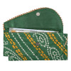 Kuber Industries 2 Pcs Polyester Fancy Shagun Envelope for Gifting Money | Cash Gift Covers/Lifafa for Marriage, Wedding, Eid, Ceremony &amp; Festivals | Haldi/Mehndi Decoration | Bandhej Print | Green