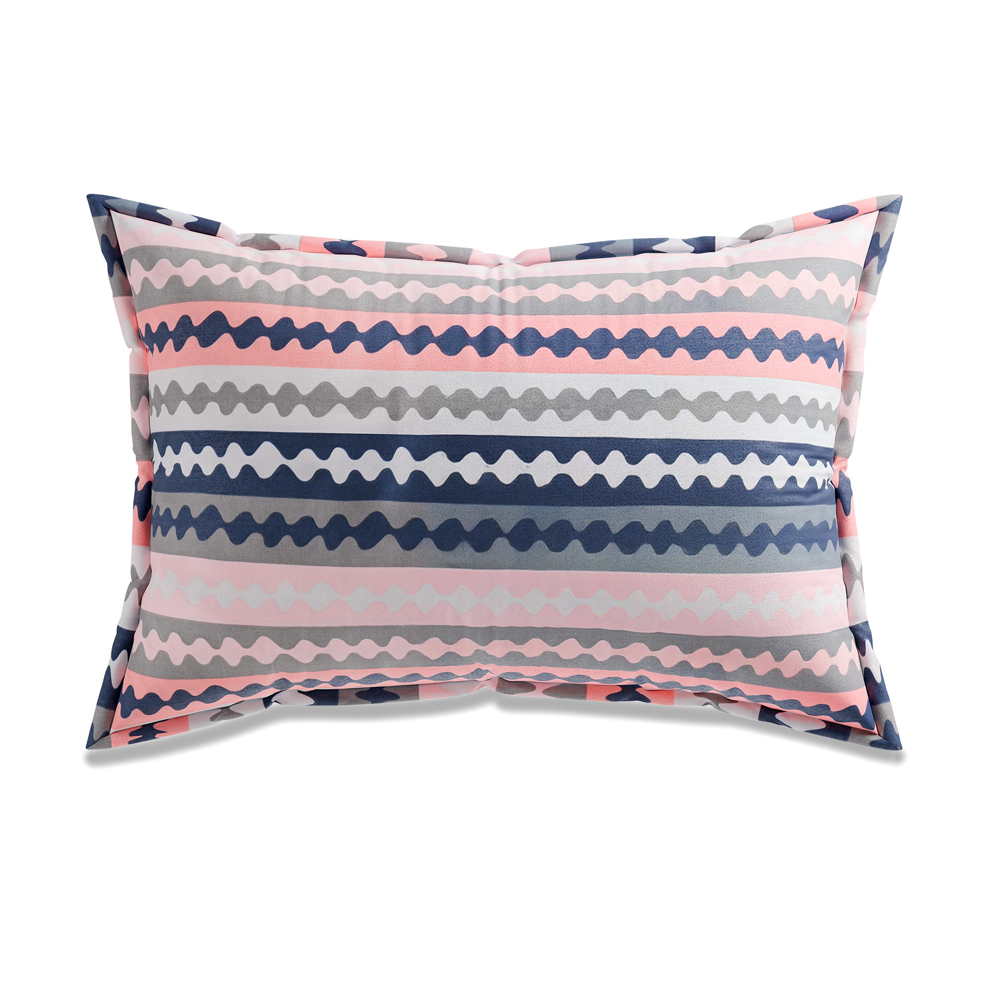 Kuber Industries 2 Pcs Soft Cotton Pillows Cover  20x30 Inches Machine Washable TakiyaPillow Case For Hotel  Restaurant  Breathable Envelope Closure  Zig Zag- Multicolour