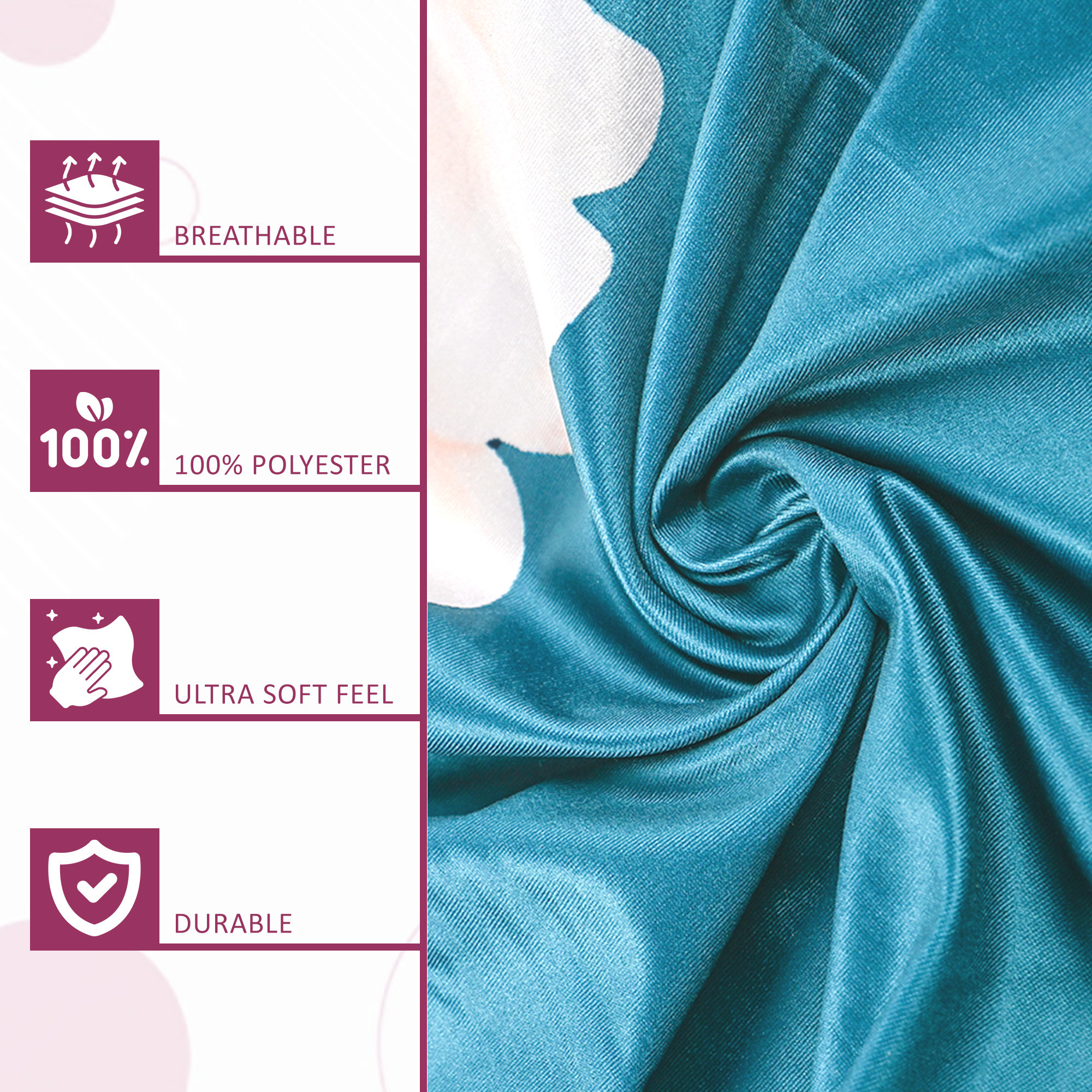 Kuber Industries 2 Pcs Stretchable Tea Table Chair Cover  Easy To Install  Machine Washable Chair Protector Seat Slipcover For Kitchen  Living Room  Flower- Green  White