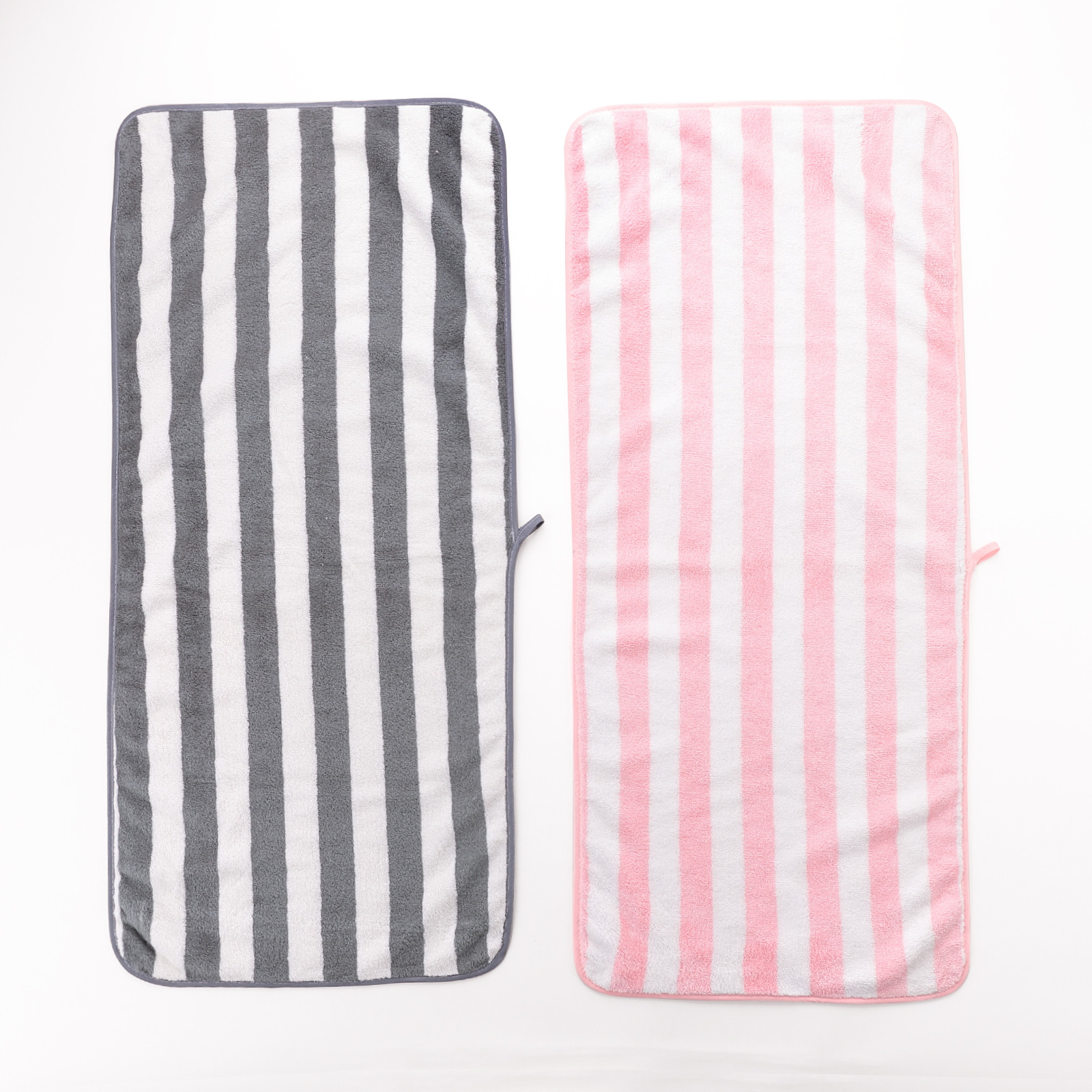 Kuber Industries 2 Piece Hand Towel Set|280 GSM|Gtm & Workout Towels|Super Absorbent & Antibacterial Treatment|Small Size, Travel Friendly  (Grey & Pink)