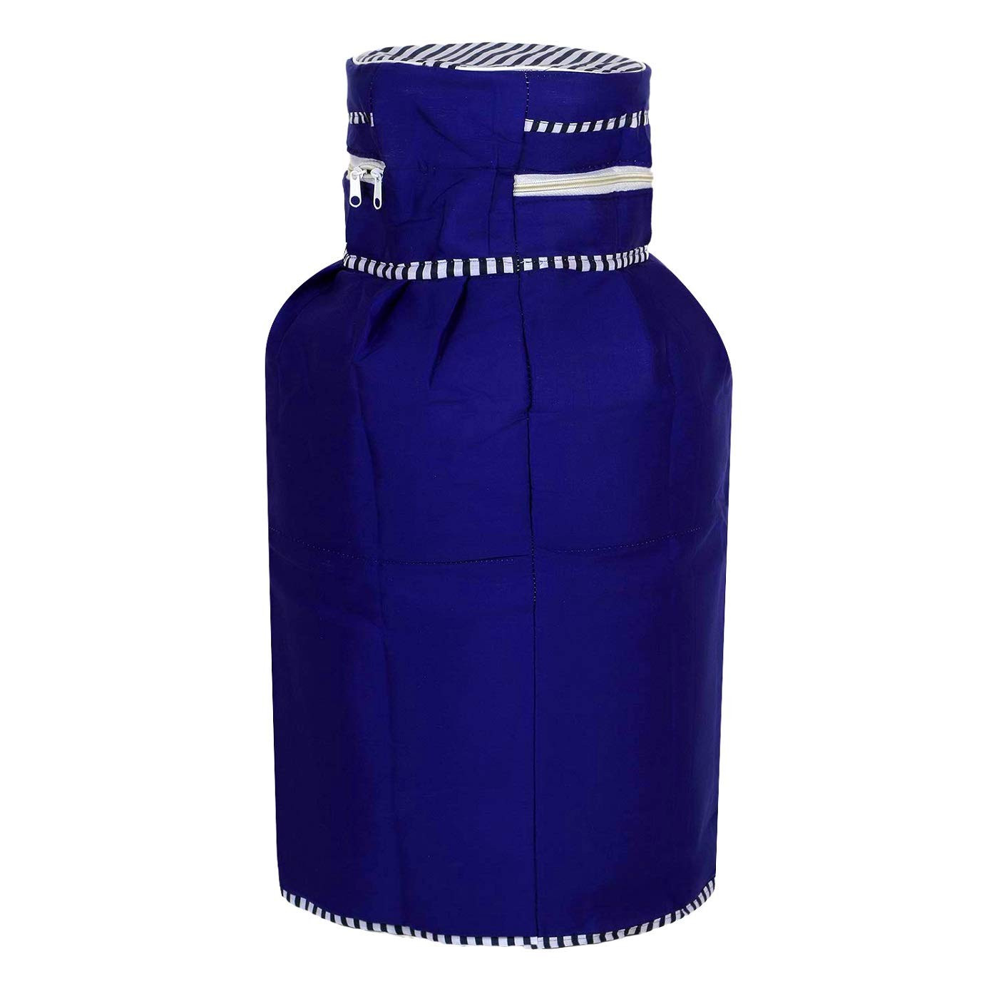 Kuber Industries 2 Pieces Cotton Dust-Water Proof LPG Gas Cylinder Cover (Blue) - CTKTC40749