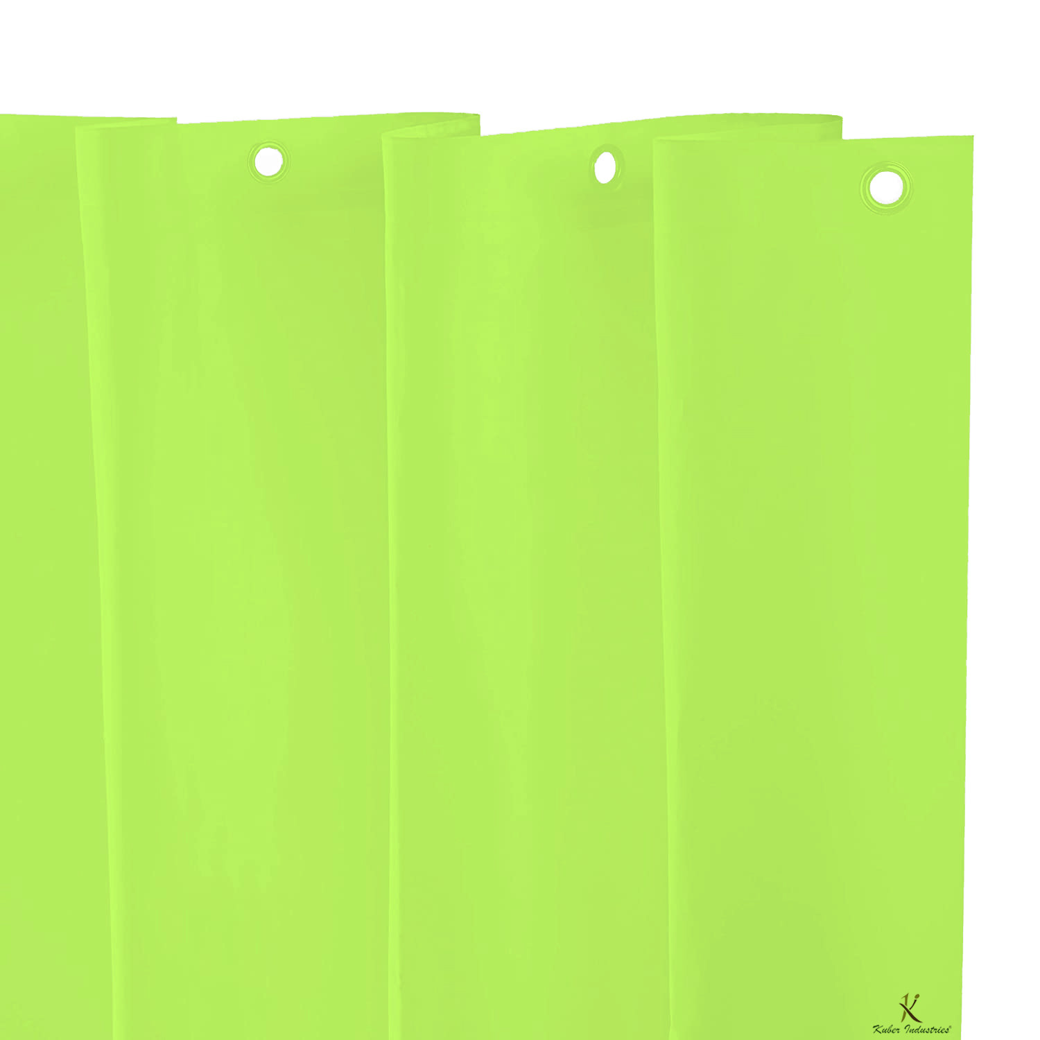 Kuber Industries 2 Pieces PEVA Shower Curtain Liner , Heavy Duty Plastic Shower Curtain With Hooks for Bathroom, Bathtub, 70