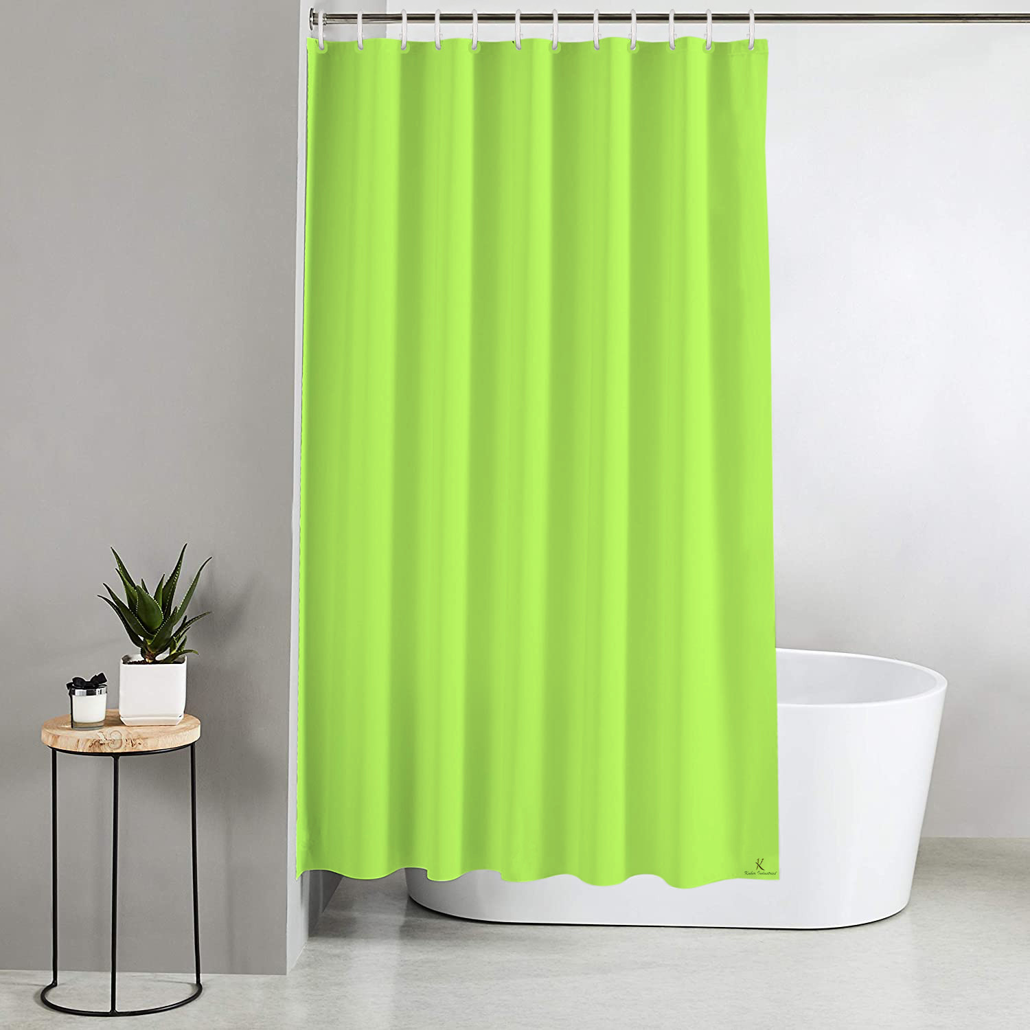 Kuber Industries 2 Pieces PEVA Shower Curtain Liner , Heavy Duty Plastic Shower Curtain With Hooks for Bathroom, Bathtub, 70