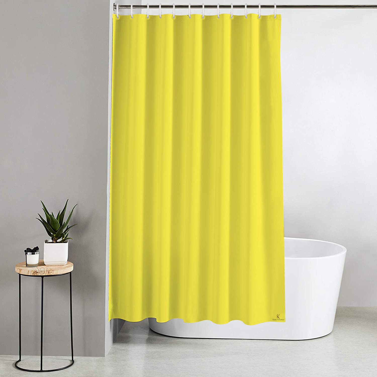 Kuber Industries 2 Pieces PEVA Shower Curtain Liner , Heavy Duty Plastic Shower Curtain With Hooks for Bathroom, Bathtub, 70