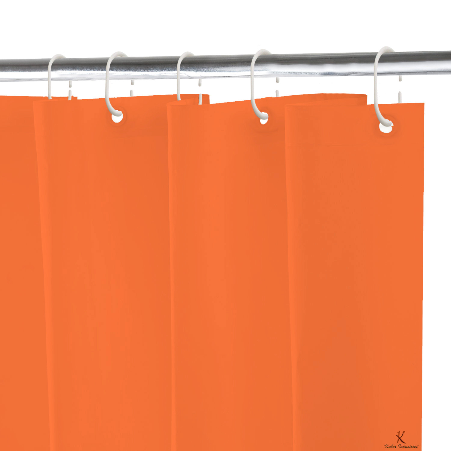 Kuber Industries 2 Pieces PEVA Shower Curtain Liner , Heavy Duty Plastic Shower Curtain With Hooks for Bathroom, Bathtub, 70