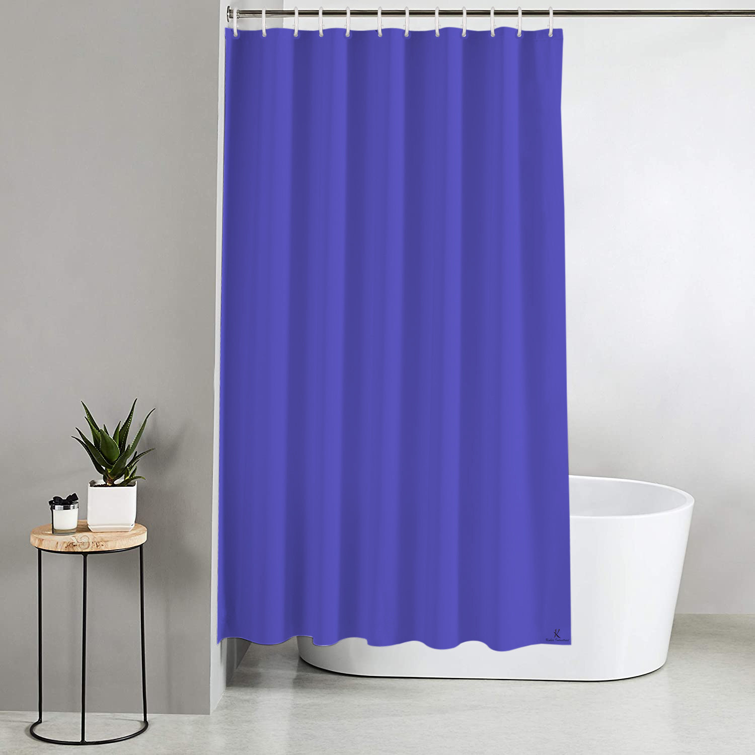 Kuber Industries 2 Pieces PEVA Shower Curtain Liner , Heavy Duty Plastic Shower Curtain With Hooks for Bathroom, Bathtub, 70