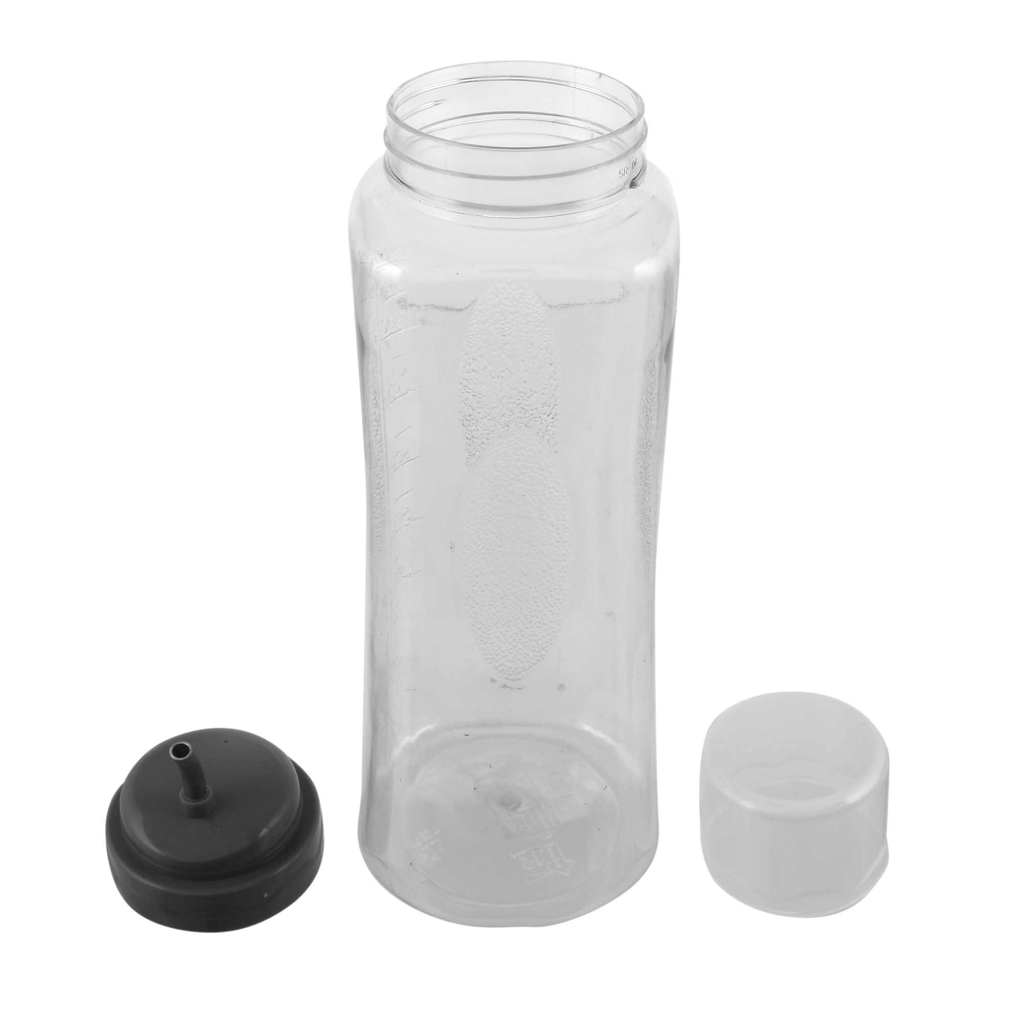 Kuber Industries 2 Pieces Plastic Leakproof Drop Oil Bottle Olive Oil Dispenser for Kitchen Storage Container,1 Ltr (Grey & Purple)