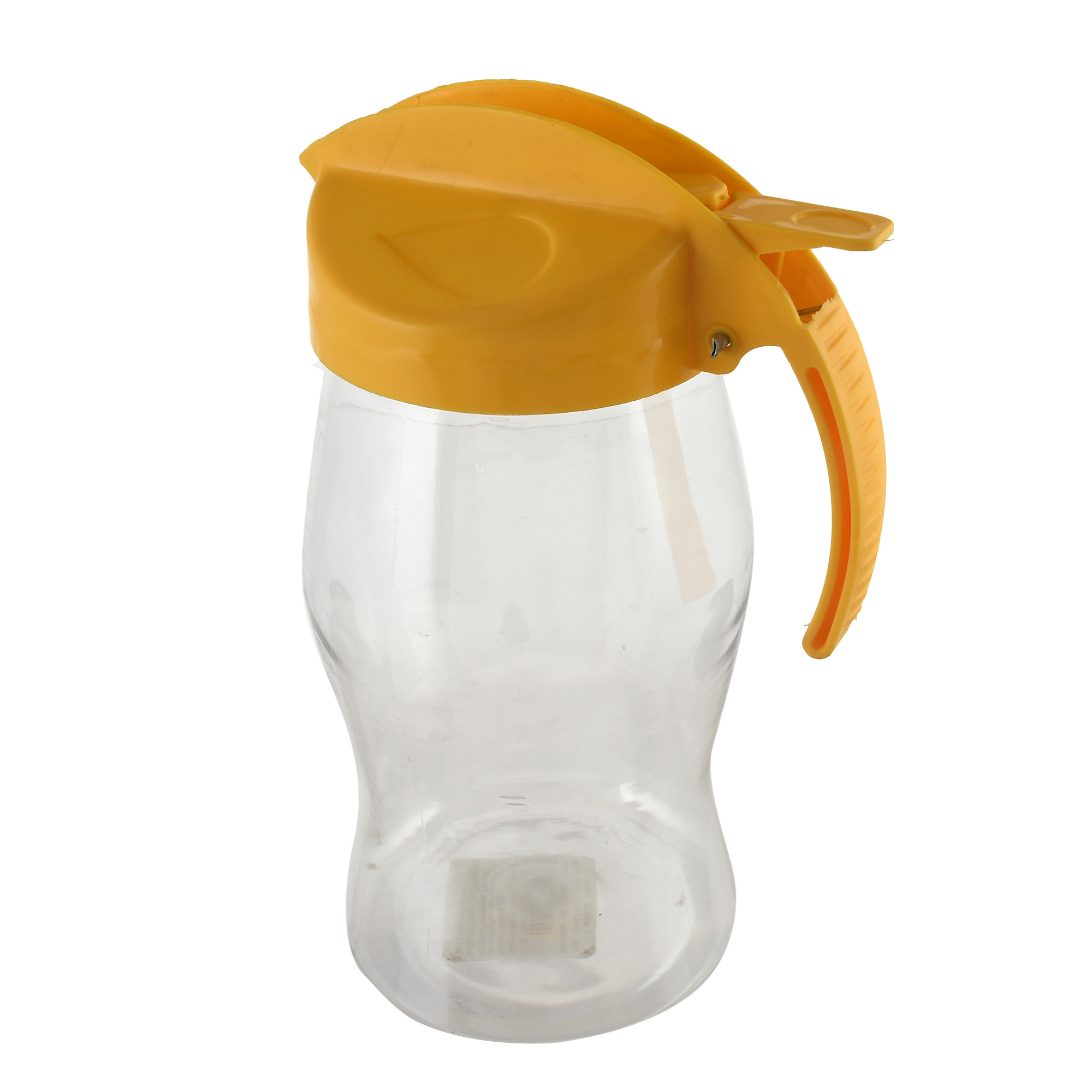 Kuber Industries 2 Pieces Plastic Leakproof Oil Bottle Olive Oil Dispenser for Kitchen Storage Container,1100 Ml (Yellow & Purple)