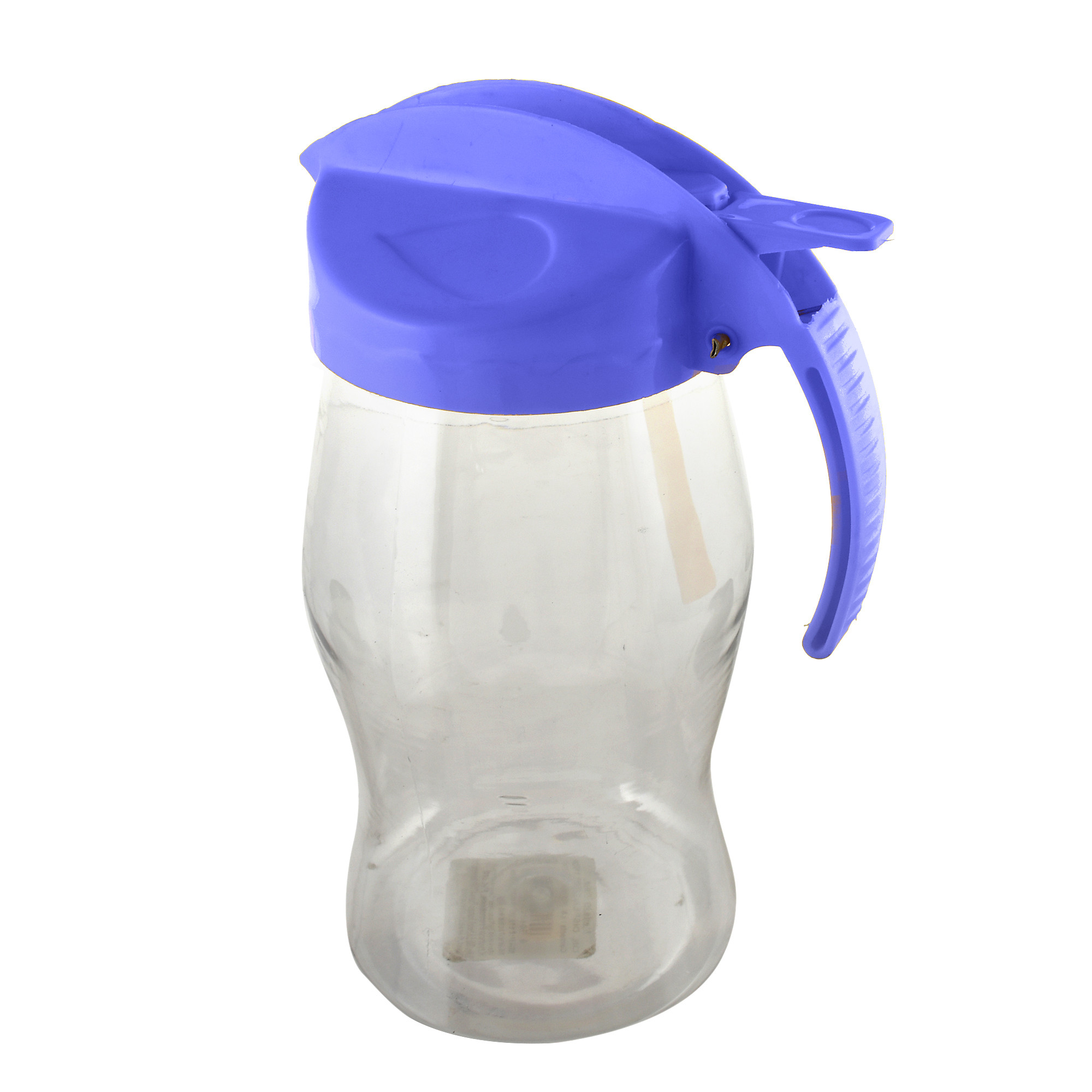 Kuber Industries 2 Pieces Plastic Leakproof Oil Bottle Olive Oil Dispenser for Kitchen Storage Container,1100 Ml (Yellow & Purple)