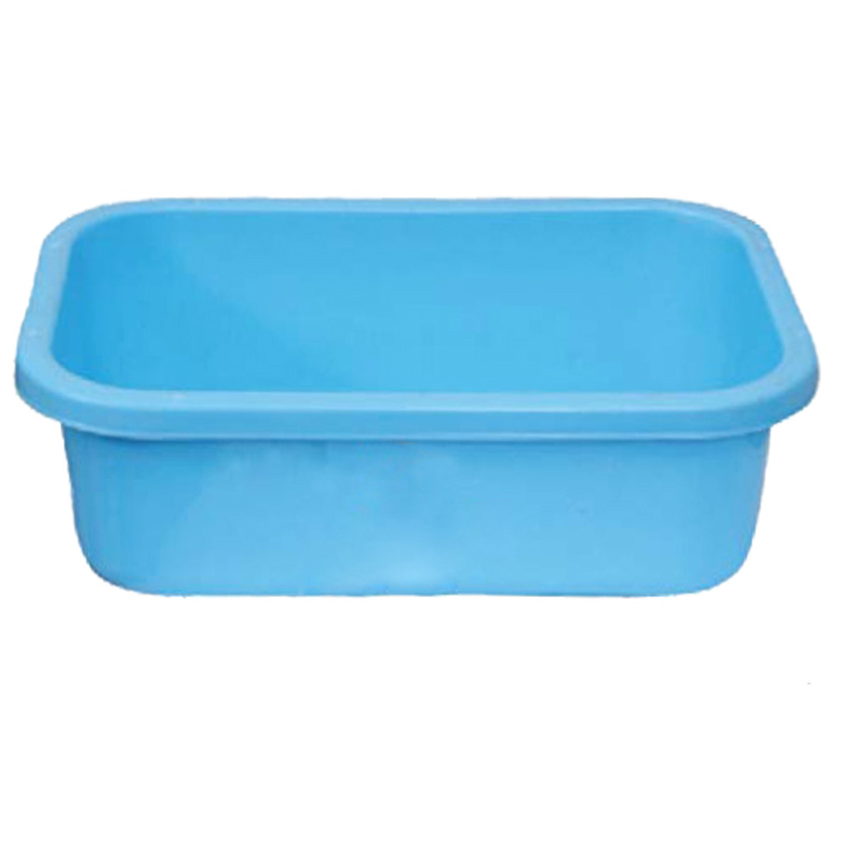 Kuber Industries 2 Pieces Unbreakable Plastic Big Size Multipurpose Desk Organizer,kitchenTray,Storage Basket/ Big Tray (Red & Blue)-KUBMART1584